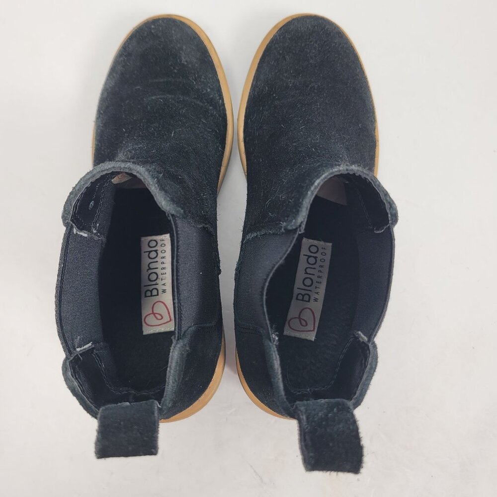 Blondo Mayes Women's Waterproof Black Suede Chelsea Boots B7145 015 US Size 6.5M - Picture 6 of 8